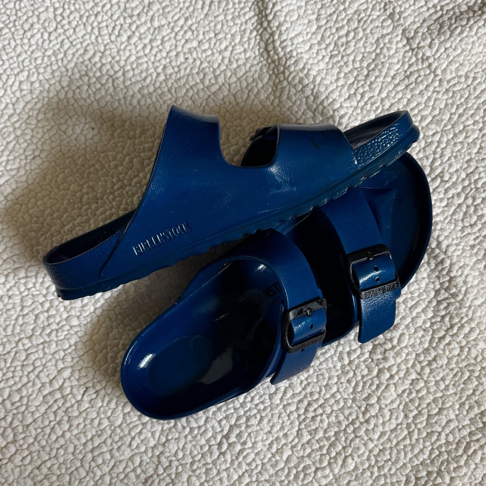Birkenstock Navy Slide Sandals